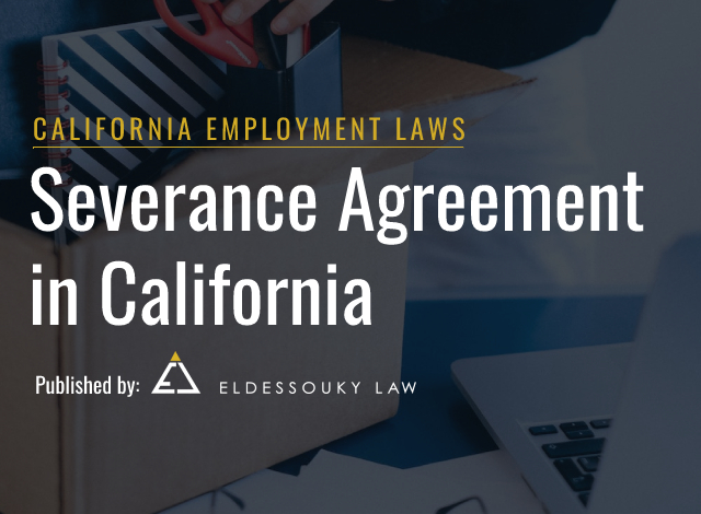 severance agreement california